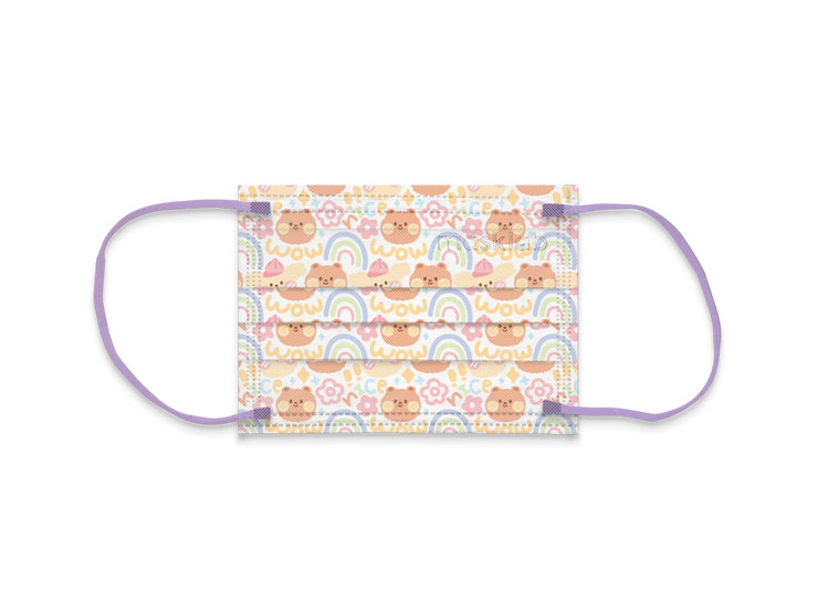 Rainbow Bear Child Size 3-ply Surgical Mask 2.0 (Pouch of 10)