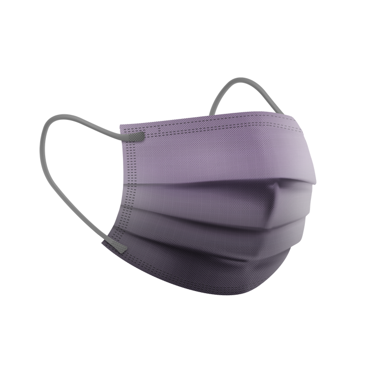 Lavender Mimosa Ombre Adult 3-ply Surgical Mask 2.0 (Pouch of 10)
