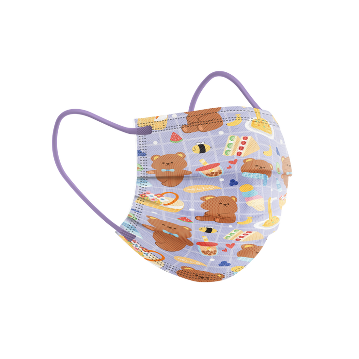 Picnic Bear Child Size 3-ply Surgical Mask 2.0 (Pouch of 10)