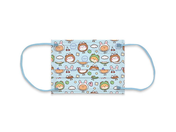 Cute Animals Child Size 3-ply Surgical Mask 2.0 (Pouch of 10)