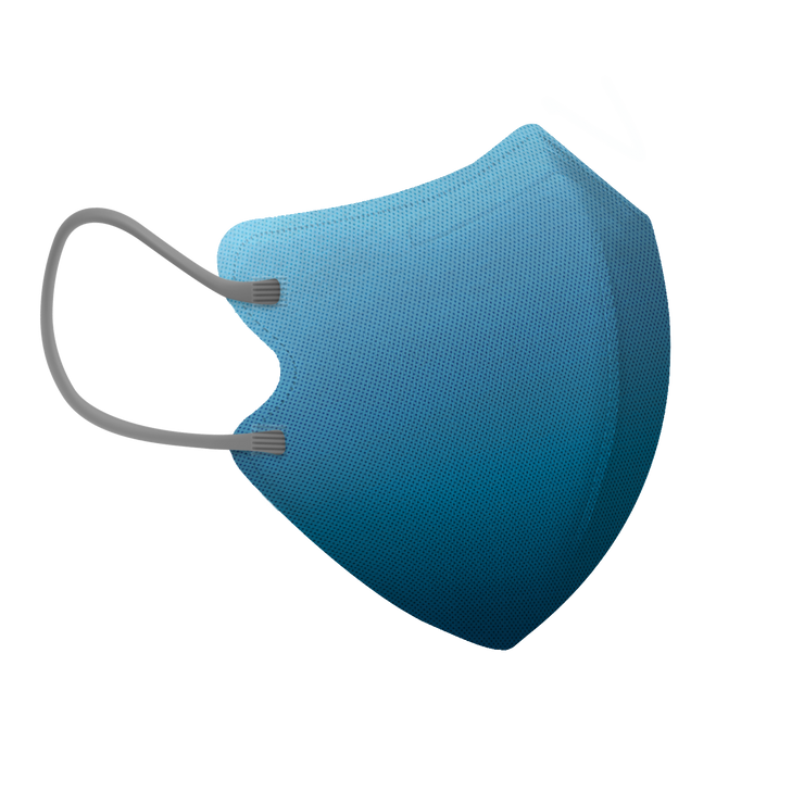 Sea Salt Ombré 3-ply 2D Slim Fit Mask - L Size (Pouch of 5)