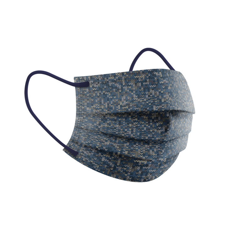 藍調紡織成人三層外科口罩 2.0 (盒裝10個 獨立包裝)